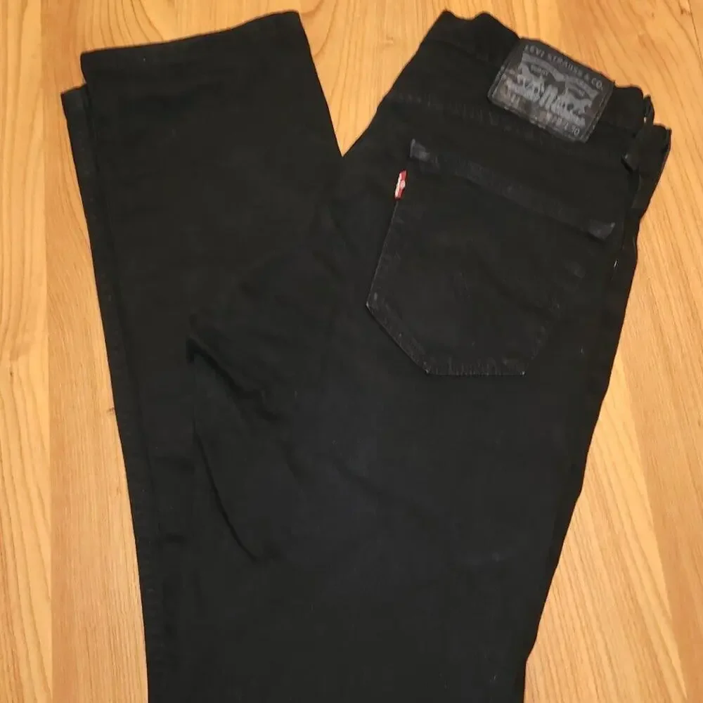 Levi’s Levi 511 Men’s Black Slim Jeans 29x30